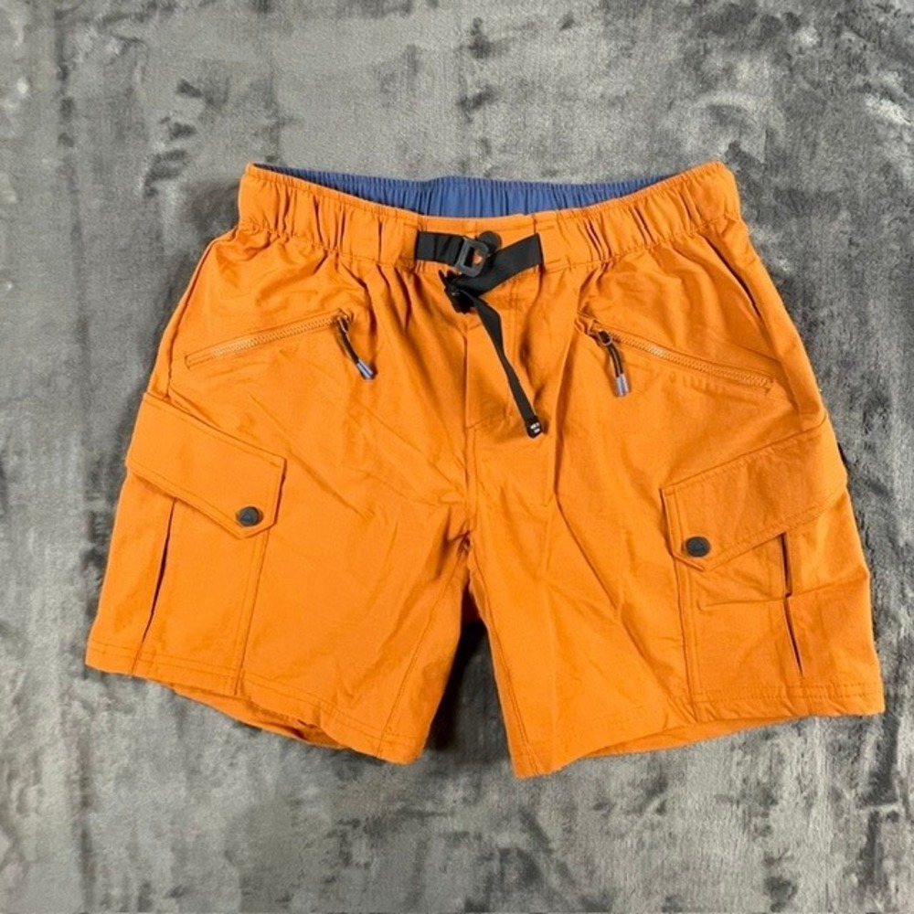 Passenger Sandstone Recycled Active Trail Shorts Sunset Orange Mens Size M NWT